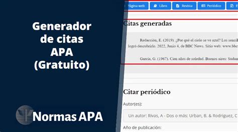 generador de citas apa|como citar en formato apa.